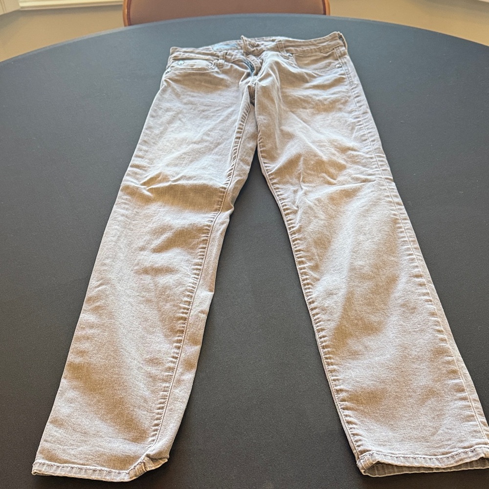 Kut from the Kloth Men's Light Gray Straight Jeans